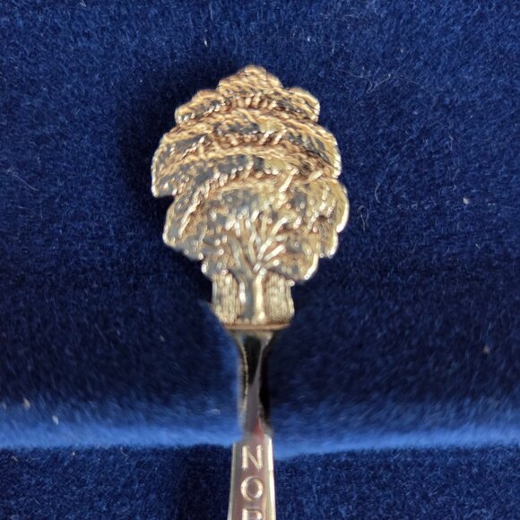 NORTH DAKOTA State Centennial Collector Spoon Set Silverplated 1889-1989 Holland - Picture 6 of 7